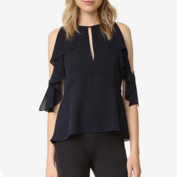 ❌NOT FOR SALE❌L’AGENCE Desiraya Ruffle Cold Shou - Picture 3 of 16